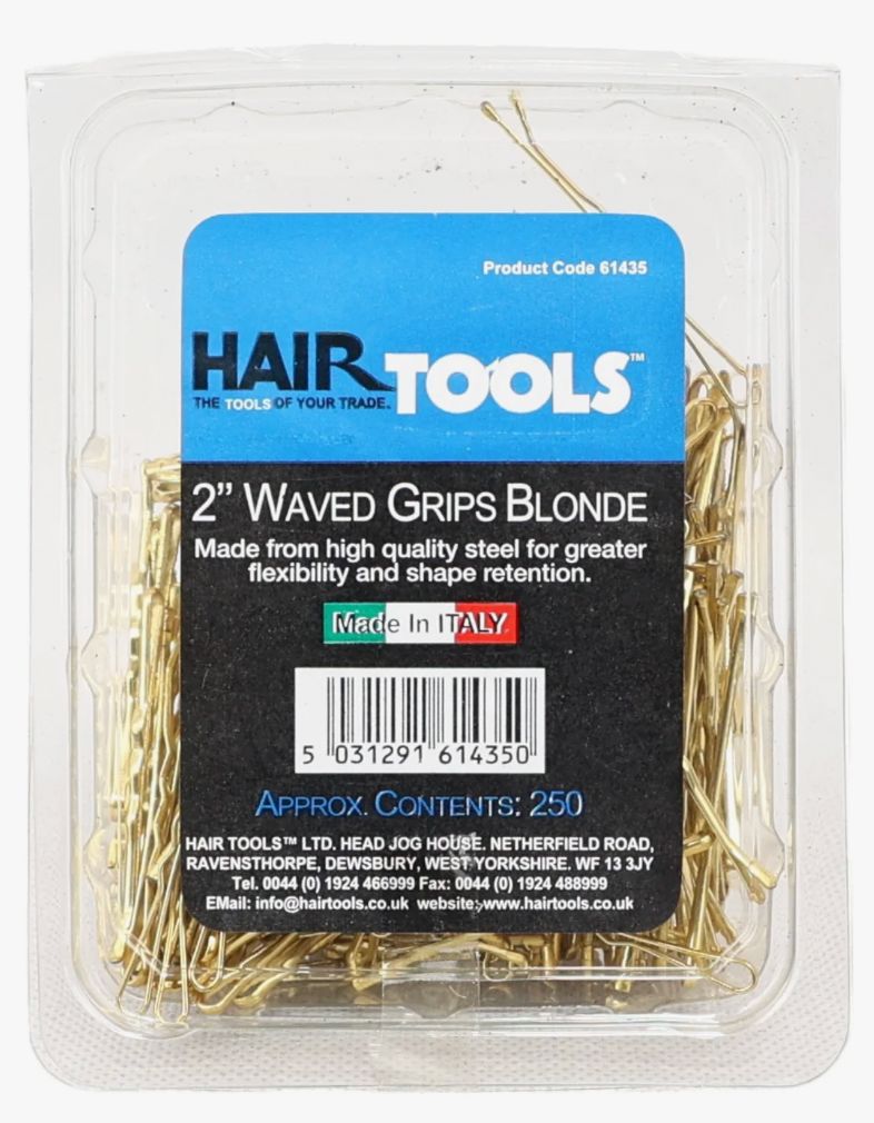 Hair Tools 2" Triple Wave Grips Blonde (Box of 250)