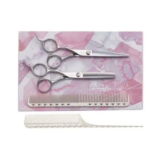KYOTO Sprint Left Handed Hairdressing Scissor & Thinner Set