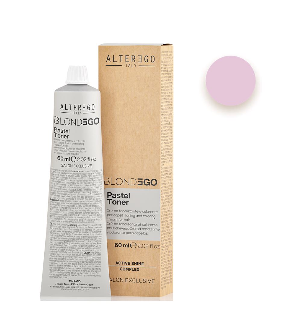 AlterEgo BlondEgo Pure Toner 60ml Hair Bleach AlterEgo Pastel Toner - Pink Pop 