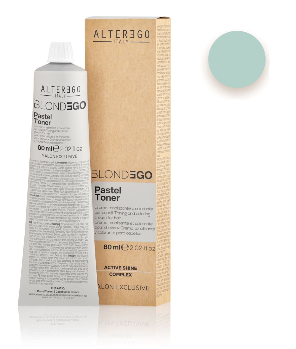 AlterEgo BlondEgo Pastel Toner 60ml Hair Bleach AlterEgo Pastel Toner - Milky Mint 