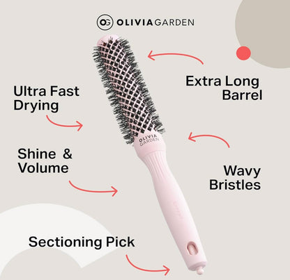 Olivia Garden Expert Blowout Speed Pink Brush Hair Brush Olivia Garden 