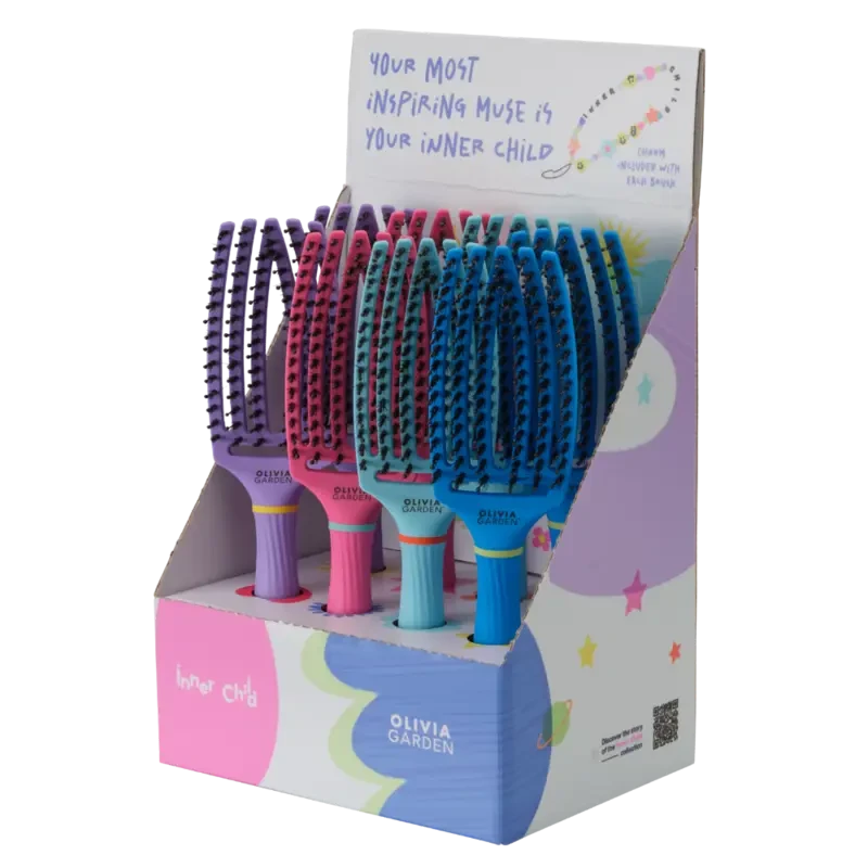 Olivia Garden Inner Child Fingerbrush Display (8 pieces) Brush Olivia Garden 