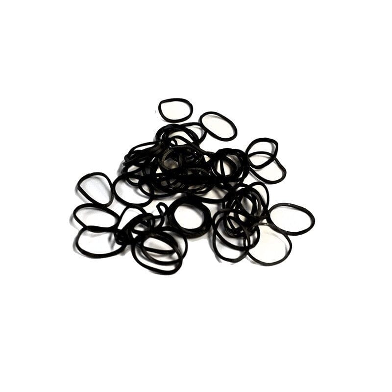 Hair Tools Black Rubber Bands 15mm - Pack Of 300 Hair Tools 